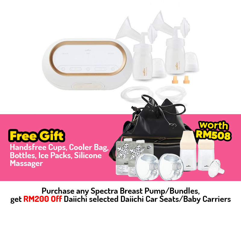 Spectra Dual Compact Breastpump + FREE GIFTS